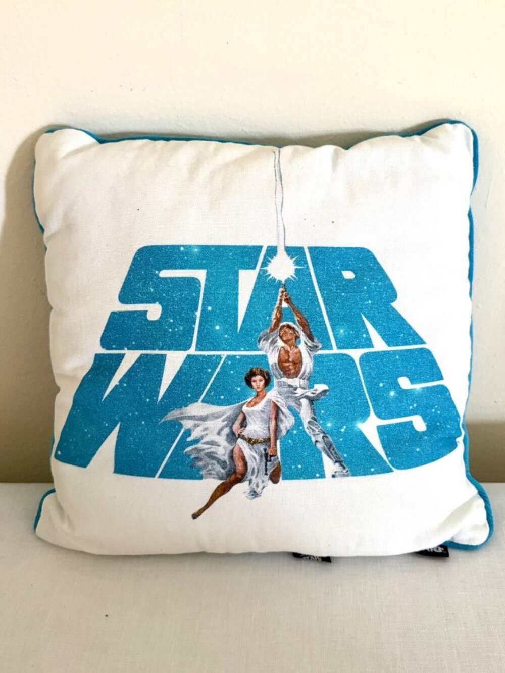 Star Wars 40th Anniversary Pillow Original Poster Design 15 Inch Lucasfilm Decor